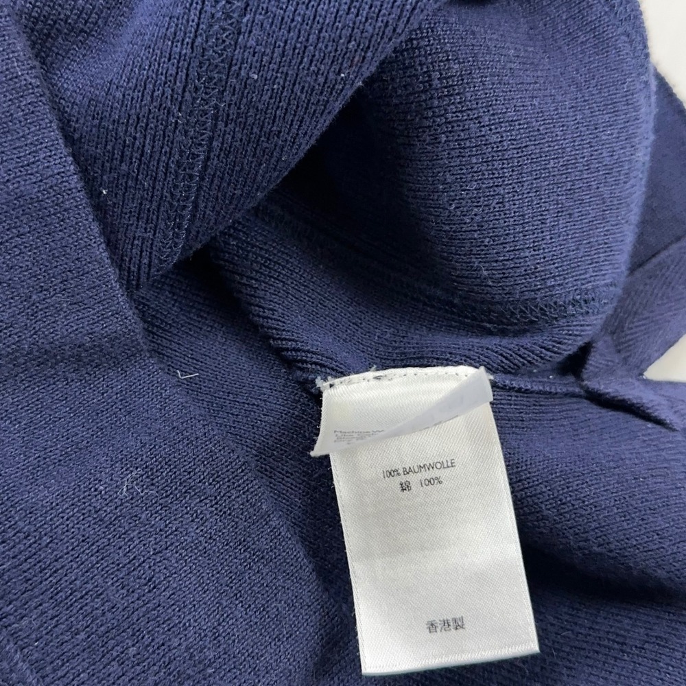 Vtg‎ Eddie Bauer Y2K Navy Blue 100% Cotton Button Front Cardigan Sweater Small - Picture 4 of 6